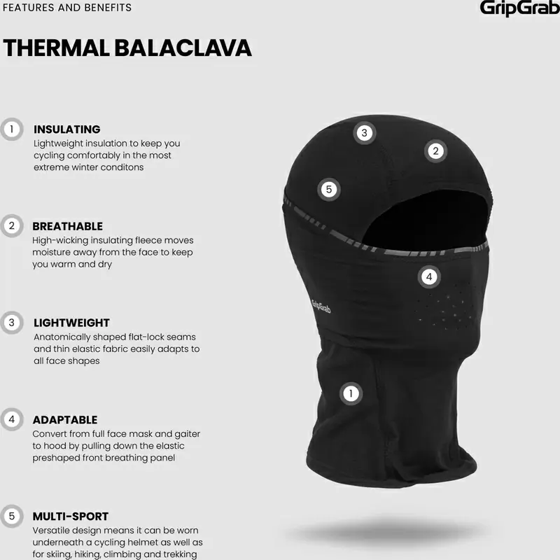 Balaclava Térmica Preta Tamanho M (57-60cm) #7