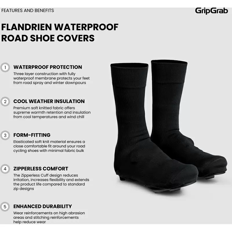 Capas de Calçado Impermeáveis para Calçado de Estrada Preto Tamanho M (39-41) #8