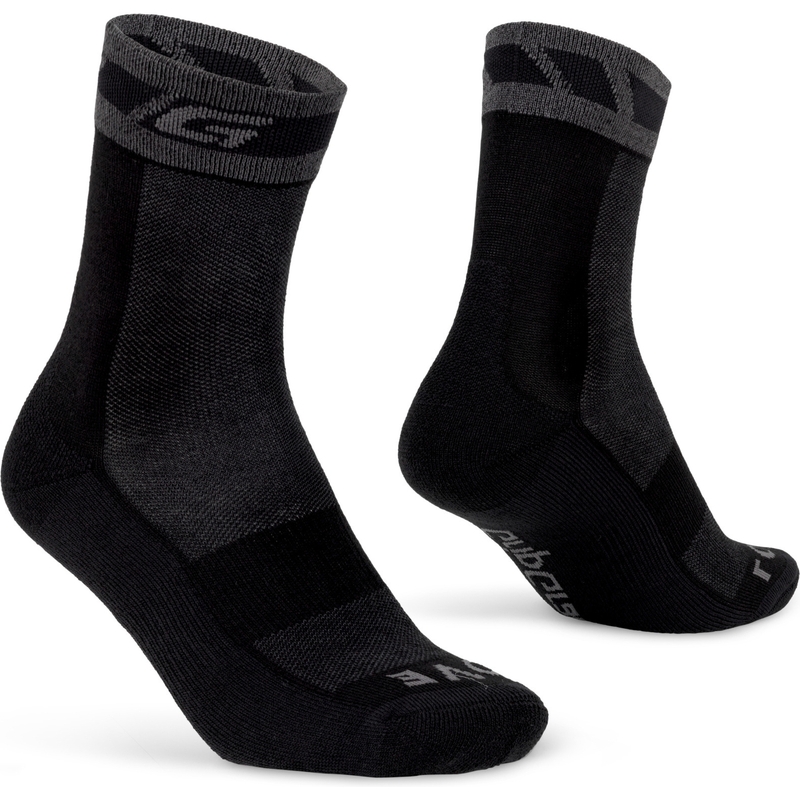 Schwarze Merino-Wintersocken Größe M (41-44)