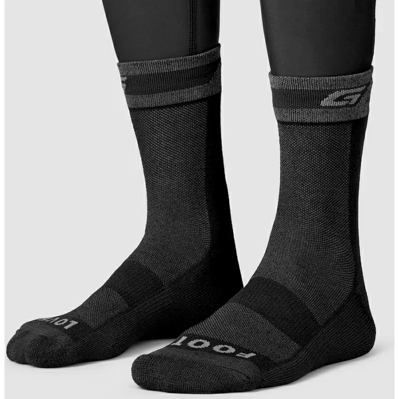 Schwarze Merino-Wintersocken Größe M (41-44) #2