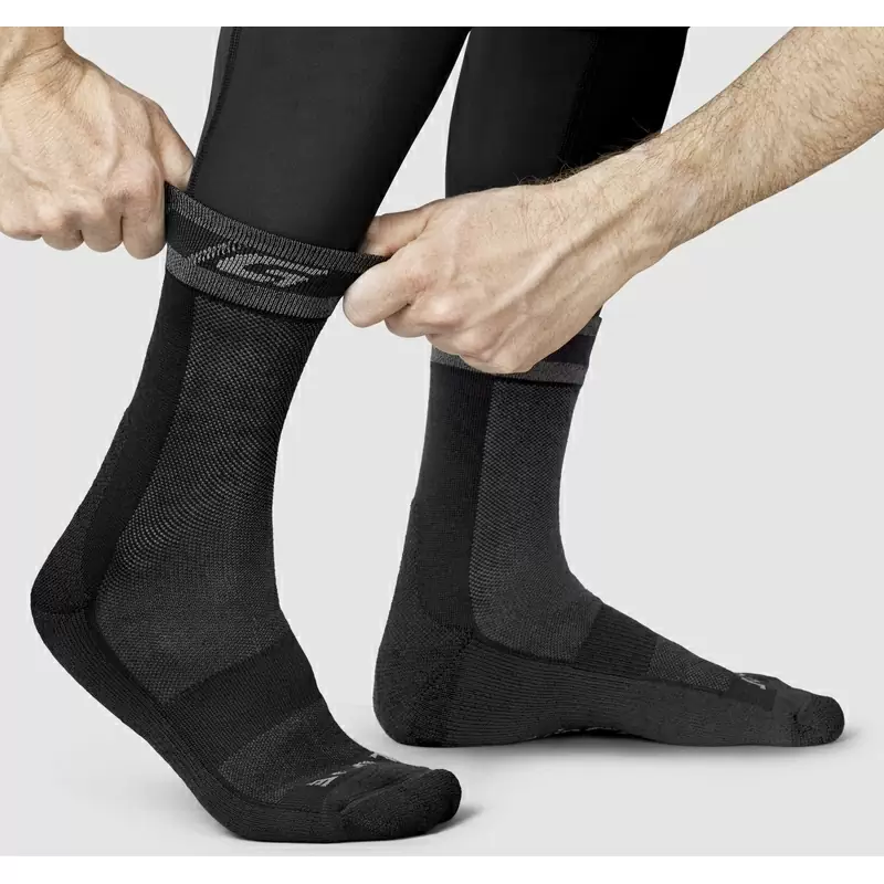 Chaussettes d'hiver noires en mérinos Taille S (38-41) #4