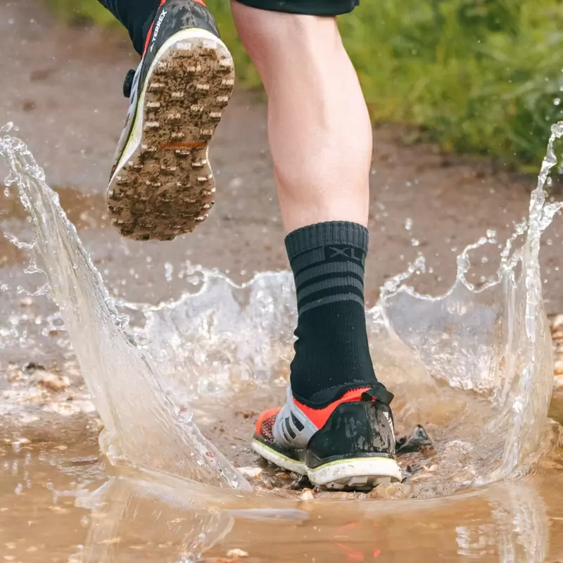 Wasserdichte, mit Merino gefütterte Wintersocken Schwarz Größe L (42-44) #5