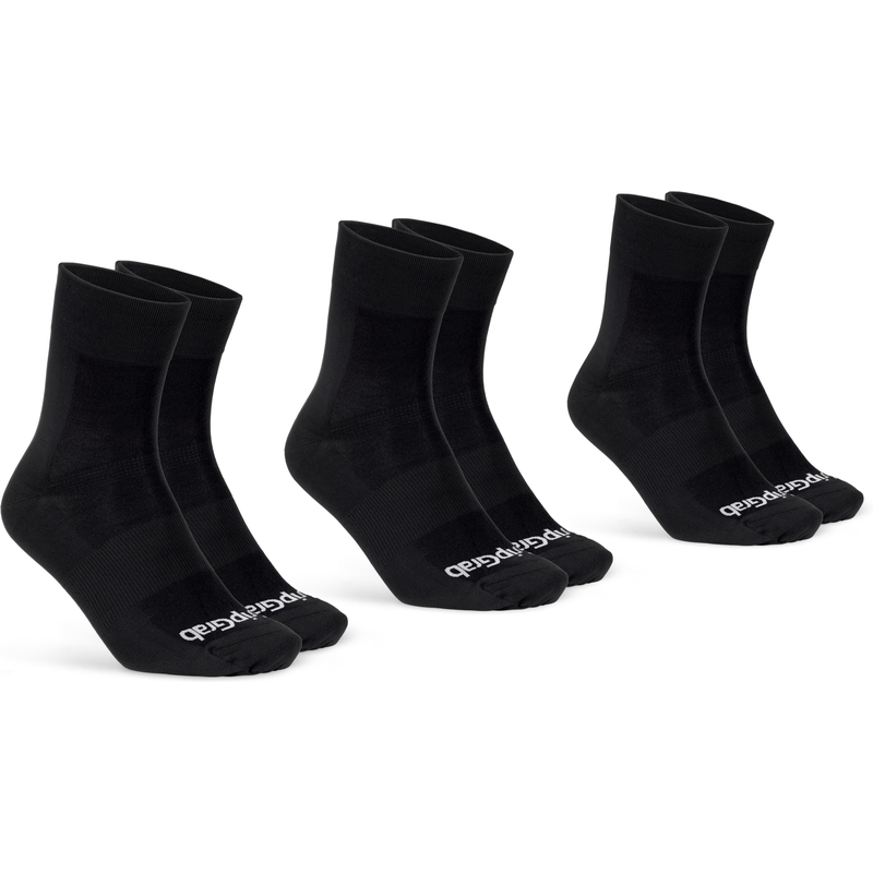 Lightweight SL Black Socks 3 Pairs Size S (38-41)