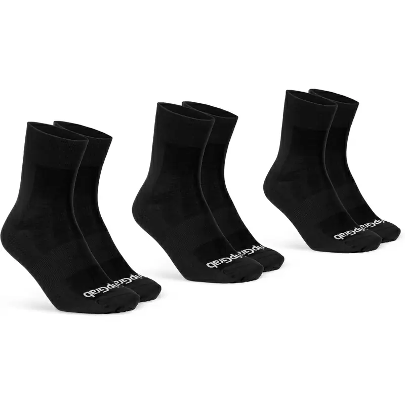 Lightweight SL Black Socks 3 Pairs Size S (38-41) - image