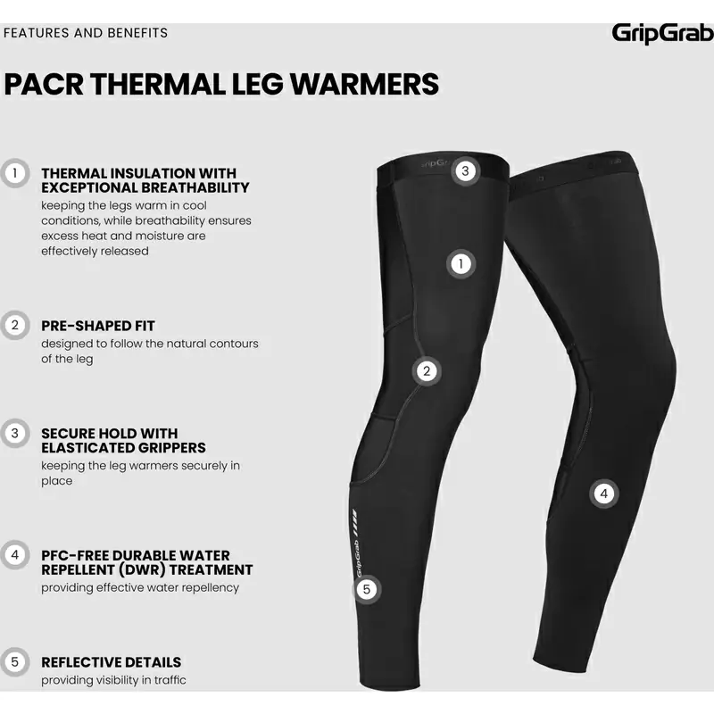 Black PACR Thermal Leggings Size M #2