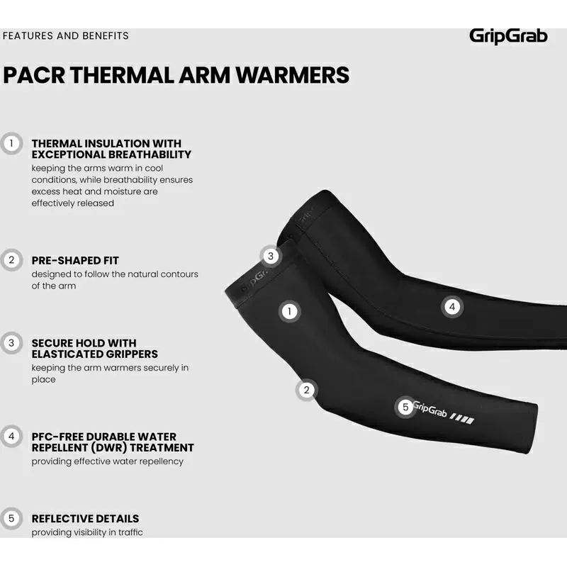 Schwarze PACR-Thermoärmel, Größe M #2