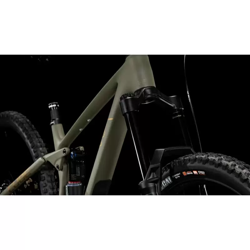 Stereo One77 C:68X TM 29'' 12v 170mm Verde/Dourado 2025 Tamanho M #6