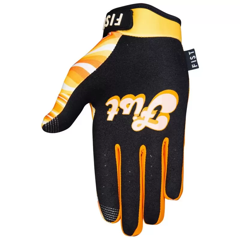 70's Swirl Orange/Black/Black Gloves XXL #1