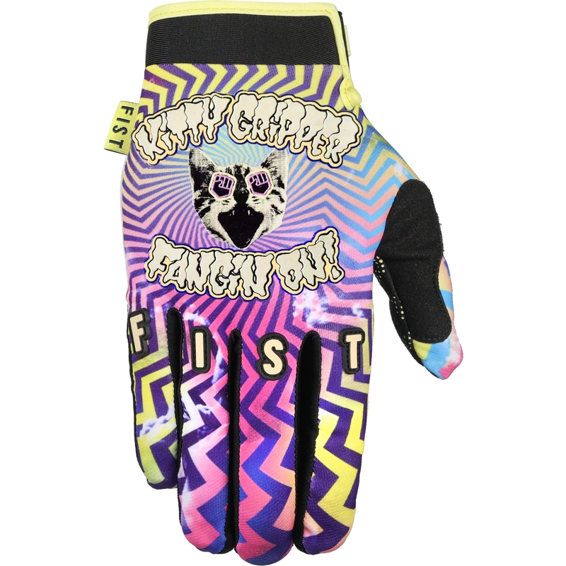 Guantes de Fangin en Viola/Amarillo Tamaño XL