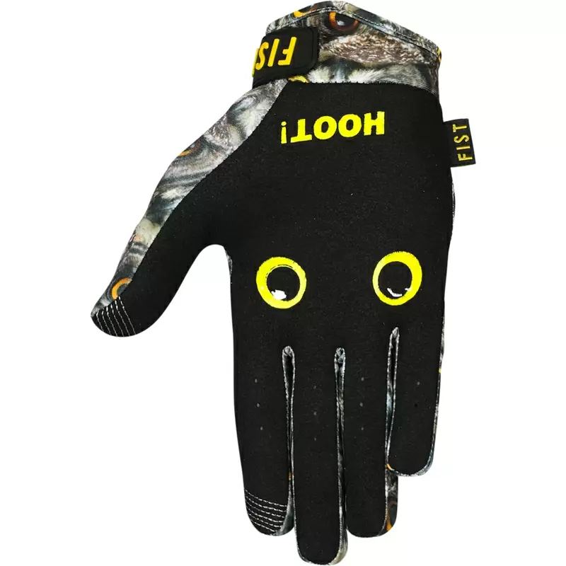 Owls that black/yellow size s gloves #1