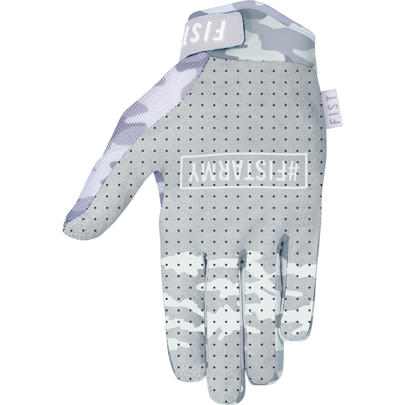 Gants camouflage blancs d'été blanc / gris m