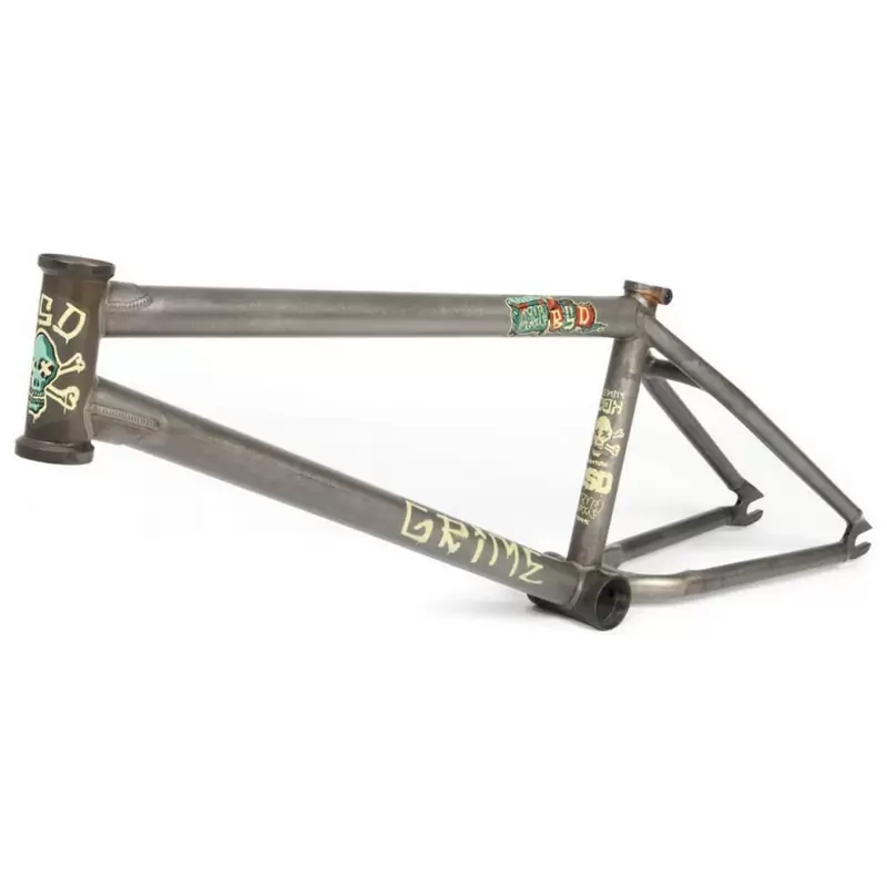 Telaio BMX GRIME Senza Kit Freni Grigio Taglia 20,6'' - image