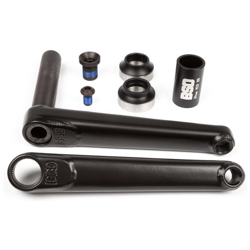 SUBSTANCE XL V2 BMX Crankset 24mm Axle RSD/LSD Compatible 175mm Black