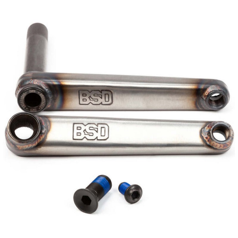 BMX SUBSTANCE Kurbelgarnitur, 22 mm Achse, RSD/LSD-kompatibel, 165 mm, Grau