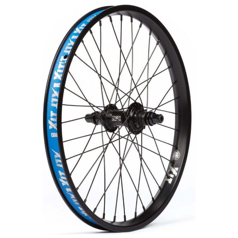 Rueda trasera BMX Back Street Pro de 20'', transmisión lateral izquierda, negra