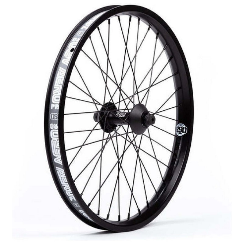 Rueda delantera BMX 20'' Swerve negra