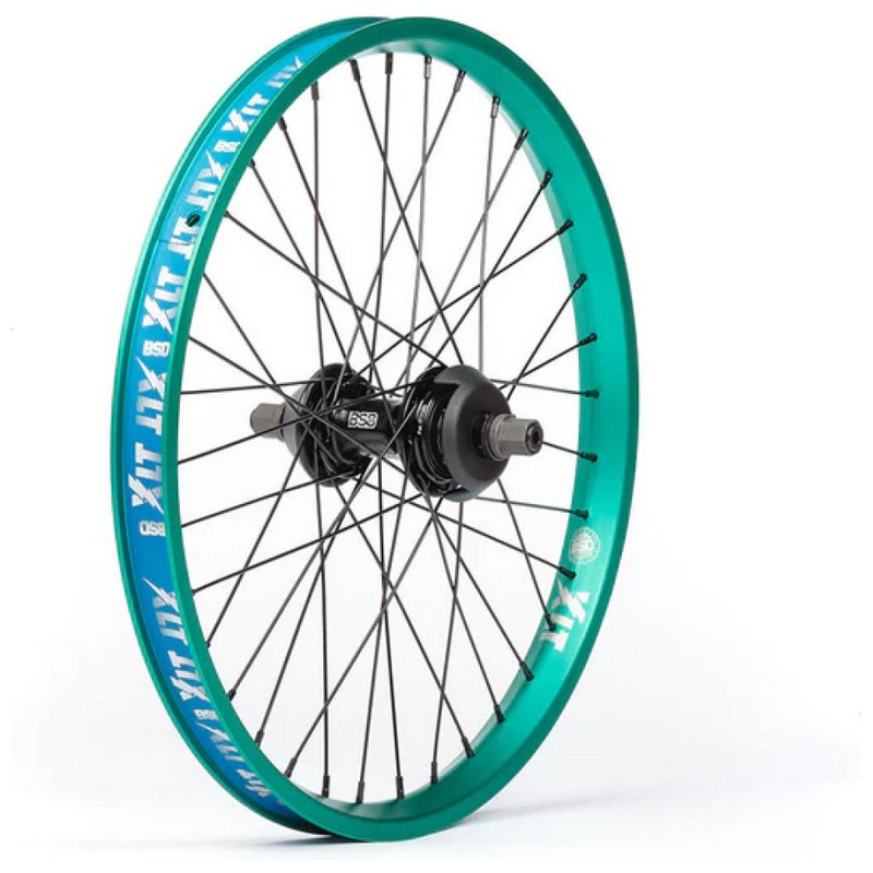 REVOLUTION 20'' Rueda Trasera BMX Transmisión Lado Izquierdo Aqua Green