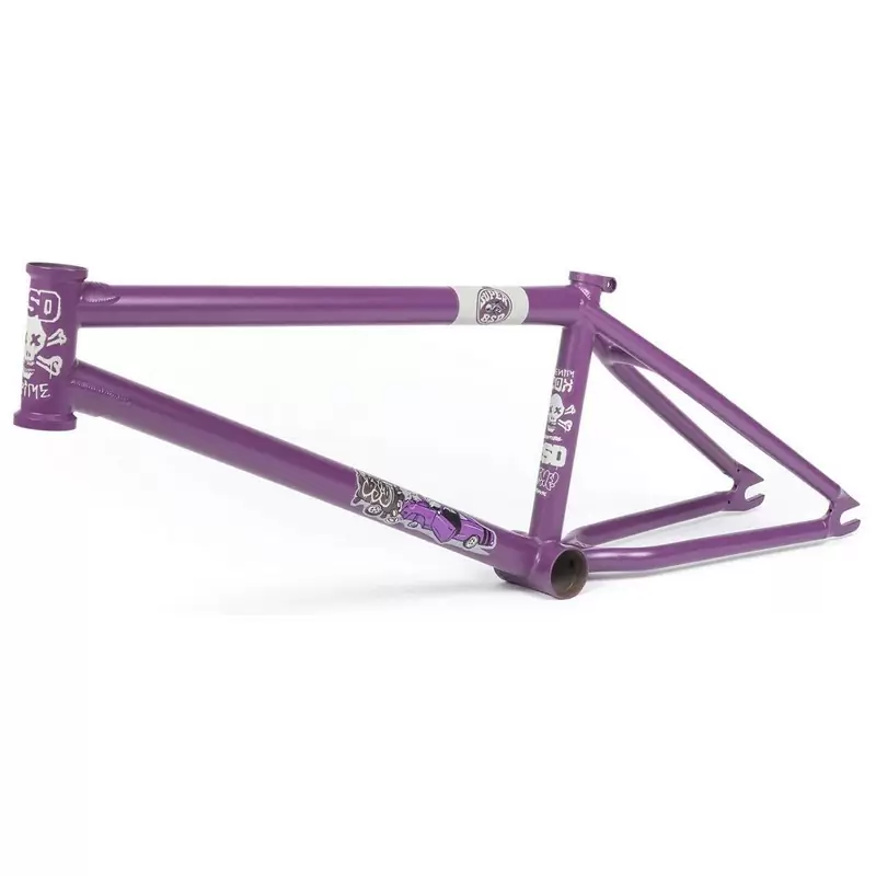 GRIME BMX Frame Without Brake Kit Purple Size 20.6'' - image