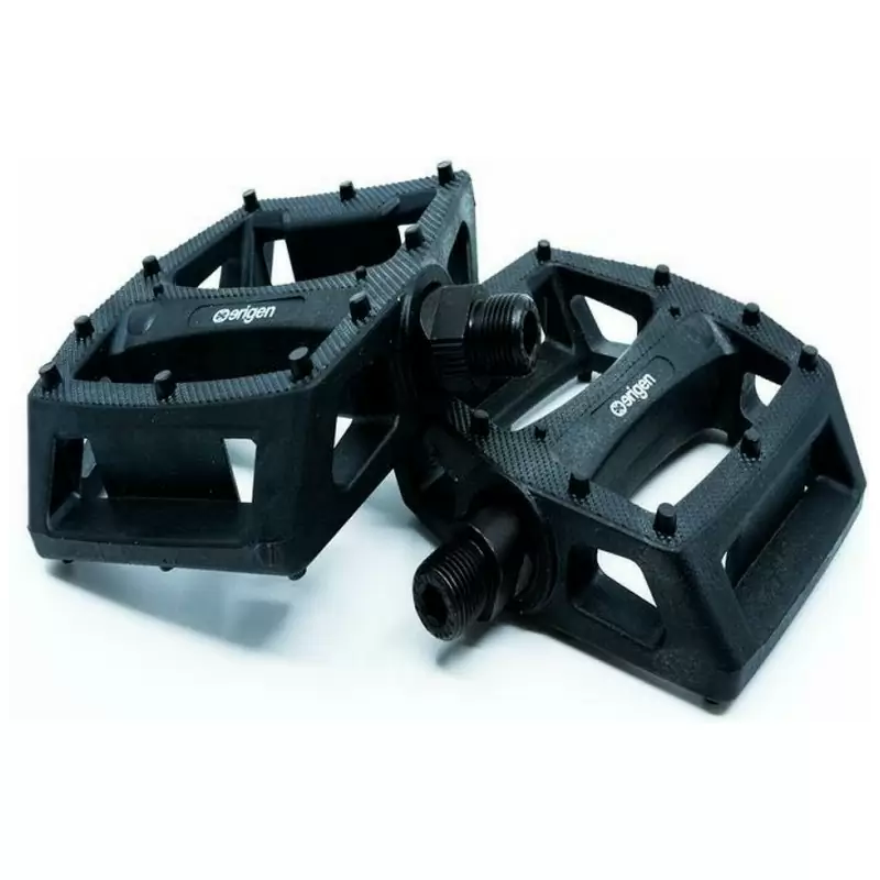 Par de Pedales BMX Fatty PC 9/16'' Acero Negro - image