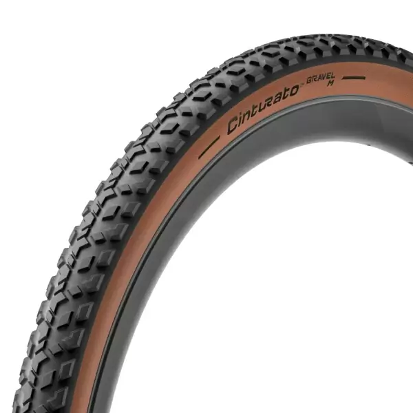 Cubierta gravel CINTURATO GRAVEL M 700X50 Techwall Negro/Marrón - image