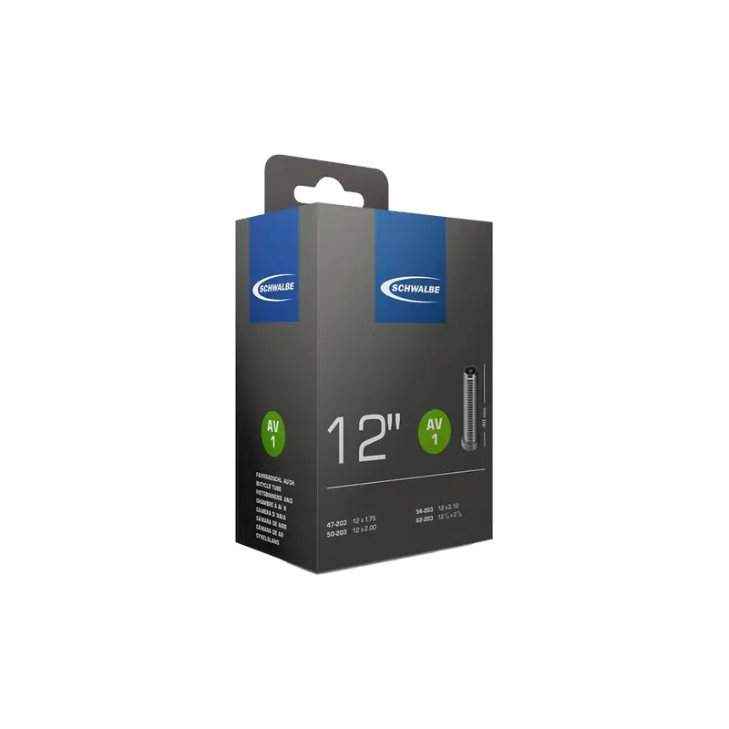 Camera d'Aria 12-1/2 x 1.75 - 2-1/4 AV01 Valvola Schrader 40mm - image