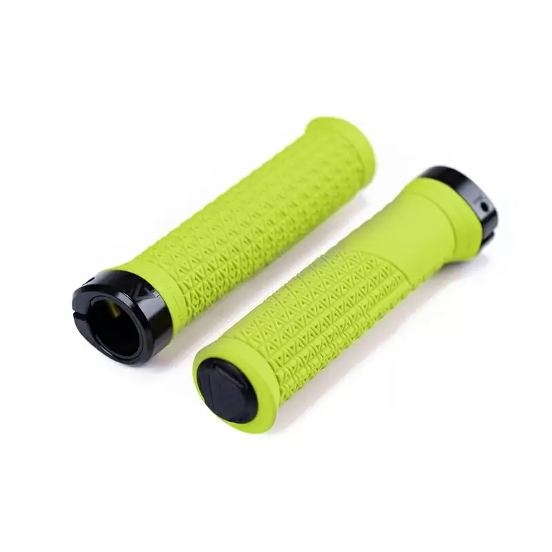 Pair of Icon Pro 140mm MTB Grips Yellow #1