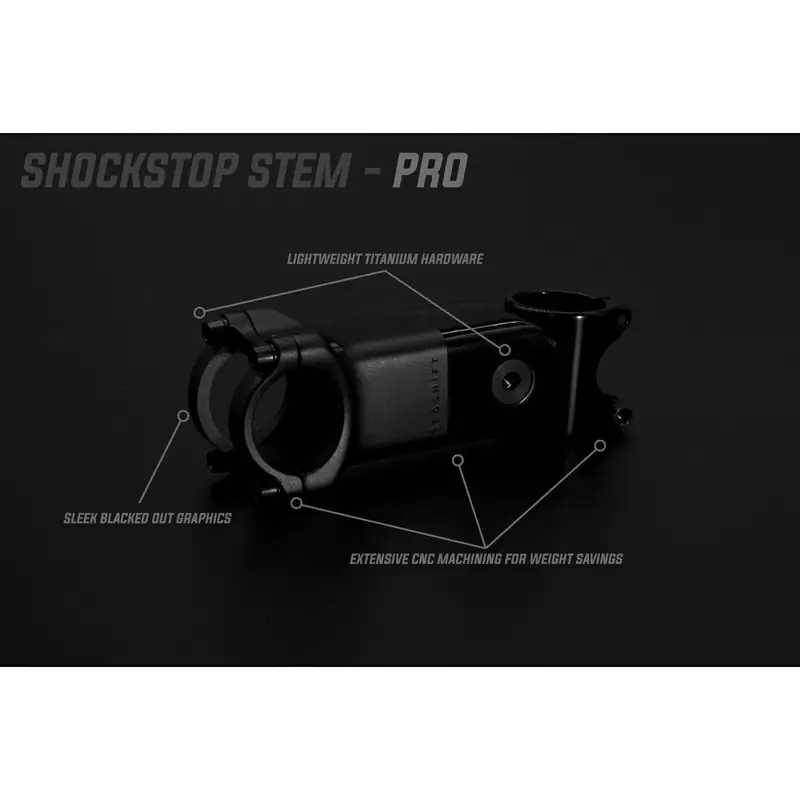 Tanques de 110 mm de Shockstop Pro 110 mm 1-1/8 ’’ 6 grados 31.8 mm negro #4