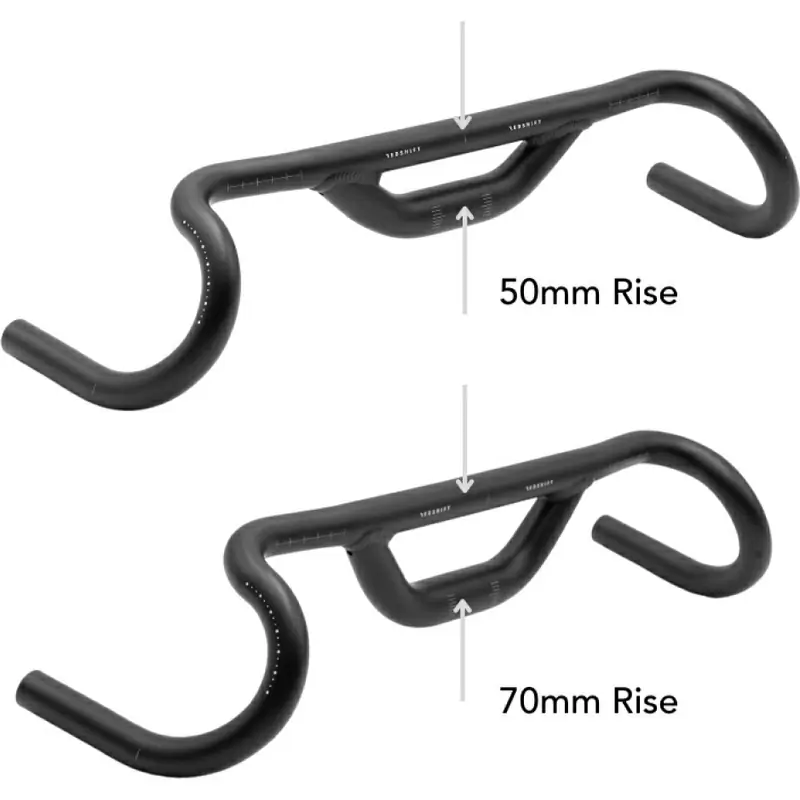 Manubrio Top Shelf 410mm 70mm Rise 25 Gradi Nero #3