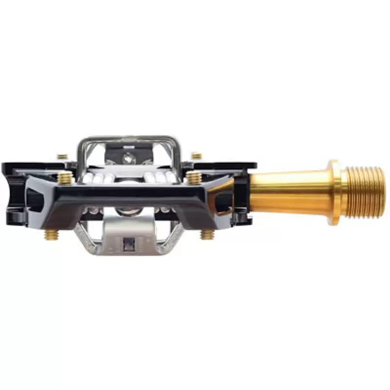 Par de pedal ht-t2 negro/dorado #2