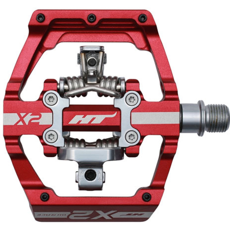 Par de pedal ht-x2 rojo
