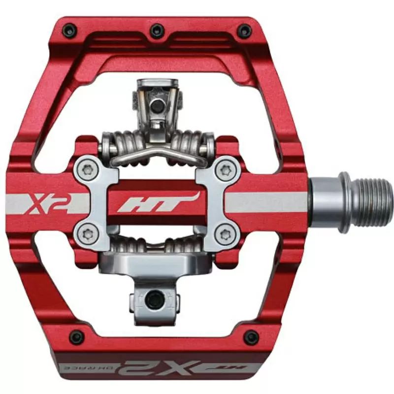 Par de pedal ht-x2 rojo - image