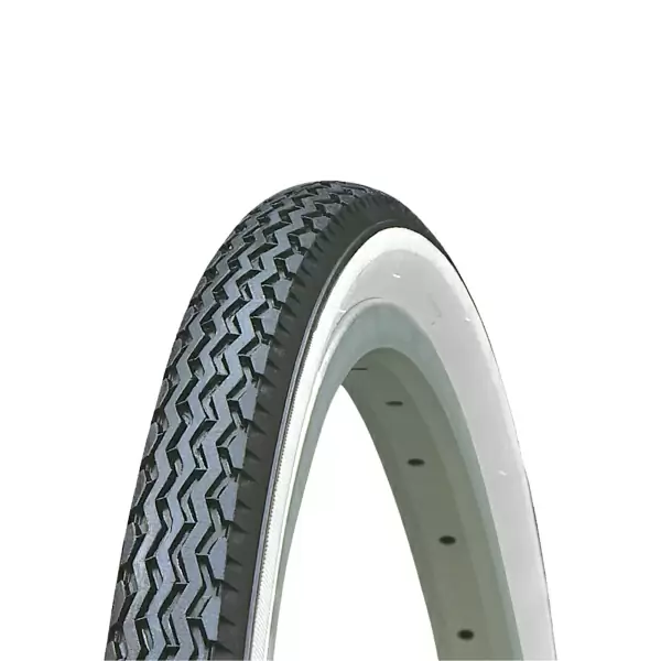 Neumático K133 24'' Road 24x1-3/8'' Wire Negro/Blanco #1