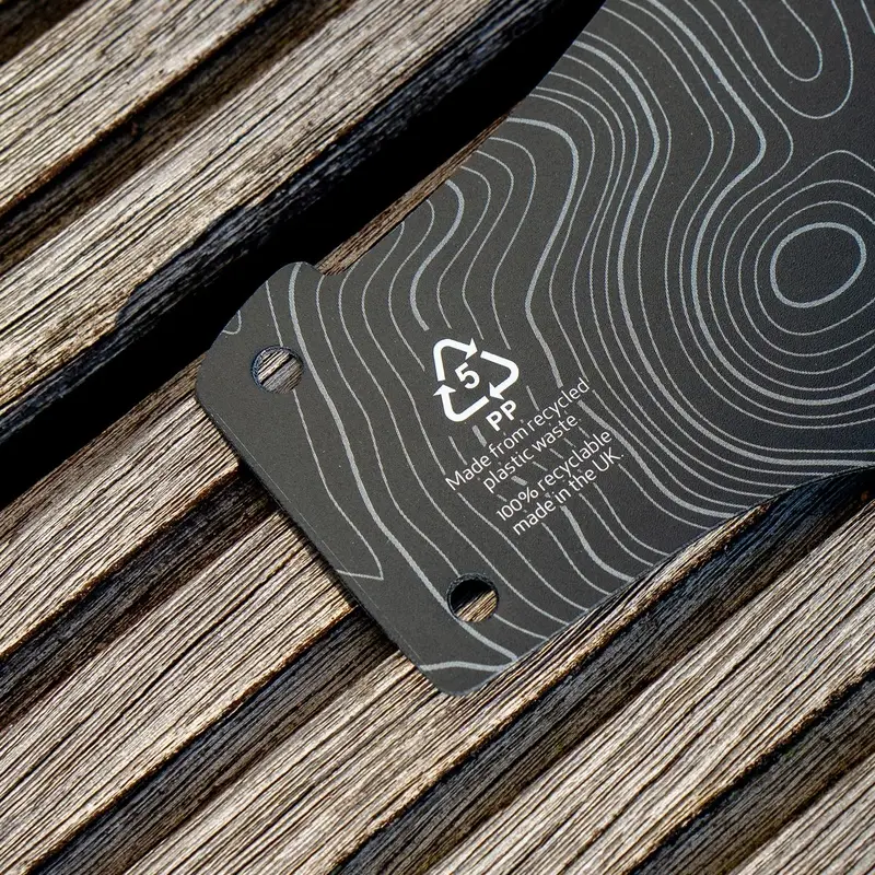 MTB Kotflügel aus recyceltem Kunststoff Schwarz #1