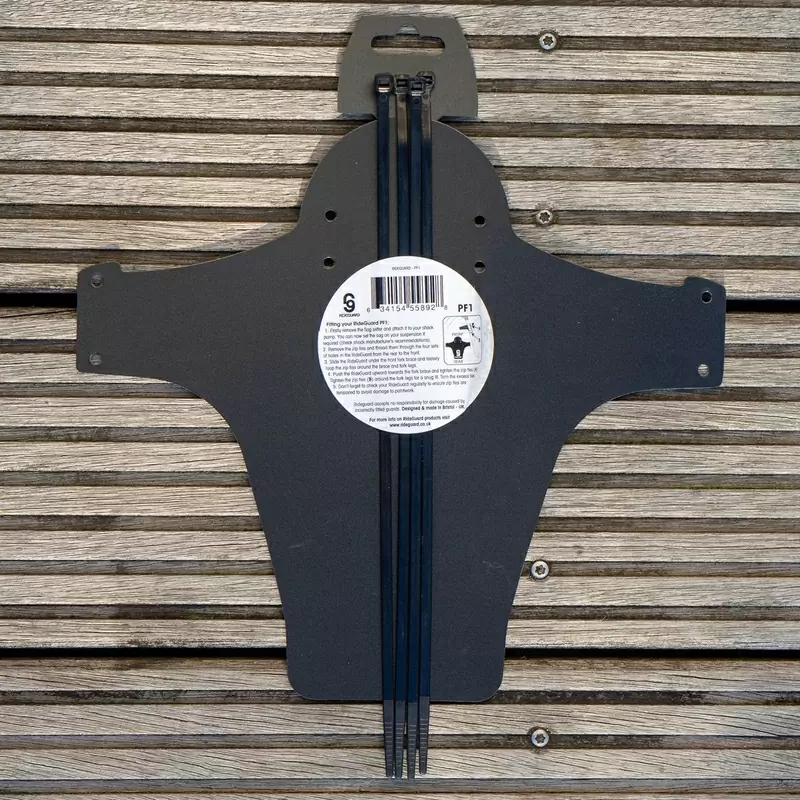 MTB Kotflügel aus recyceltem Kunststoff Schwarz #4