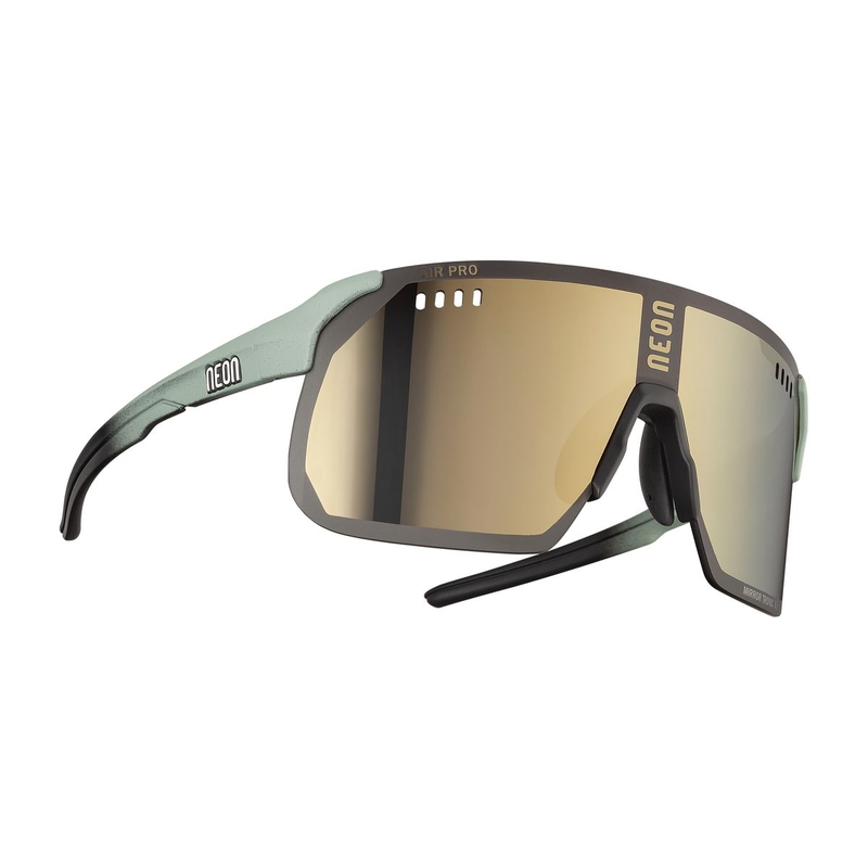 Lunettes AIR PRO Noir/Vert Verres Bronze Miroir