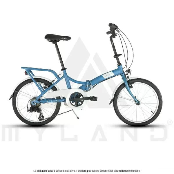 Bici pieghevole Piega 20.2 Alluminio 20'' 6v Blu #1