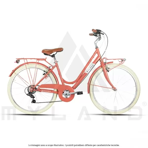 Vélo de Ville DOSSO 26.1 26'' 6v Femme Orange Taille M #1
