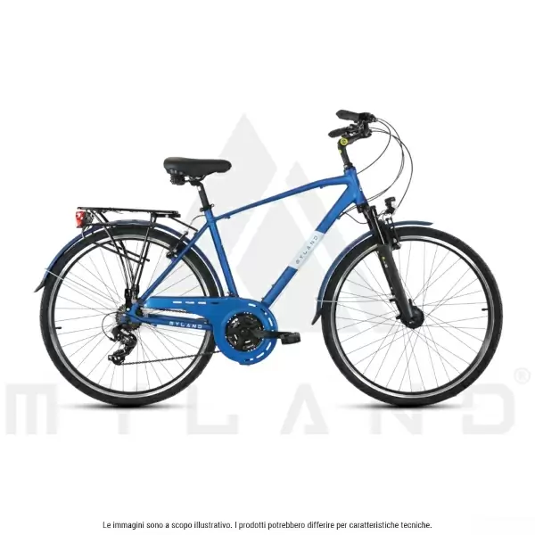 Vélo de Ville COLLE 28.2 28'' 60mm 21v Homme Bleu Taille M #1