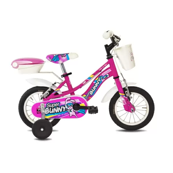 Bicicleta urbana para niña Super Bunny 12 12'' 1V Acero Fucsia 1-3 años - image