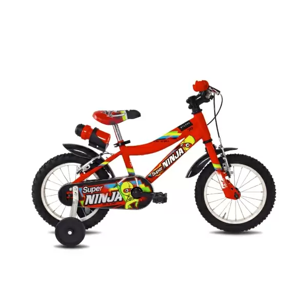 Bicicleta urbana infantil Super Ninja 14 14'' 1V Acero Rojo 2-4 años - image