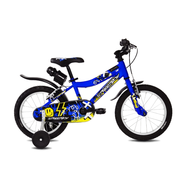 Street Boy 16 Kinder-Stadtfahrrad 16'' 1F Stahlblau 3-5 Jahre