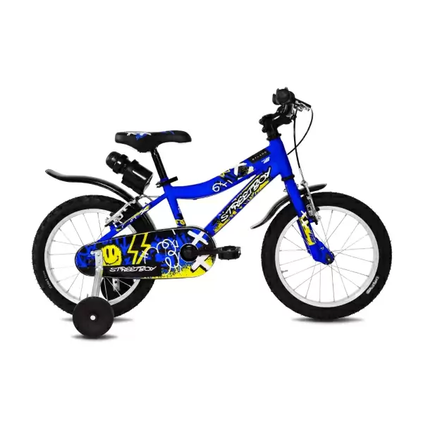 Bicicleta Urbana Infantil Street Boy 16 16'' 1S Azul Aço 3-5 Anos - image
