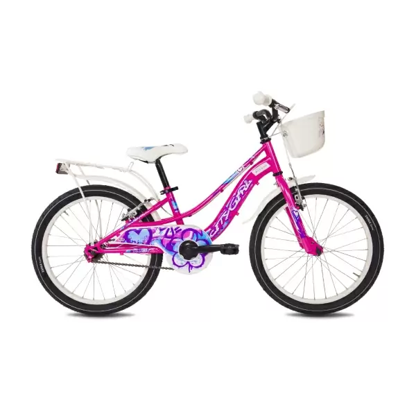 City Girl 20 1S Vélo de Ville Fille 20'' 1S Acier Fuchsia 6-8 Ans - image