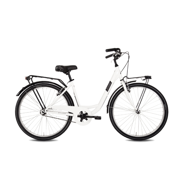 Vicolo 26.1 Bici City Donna 26'' 1V Acciaio Monotubo Bianco Taglia S