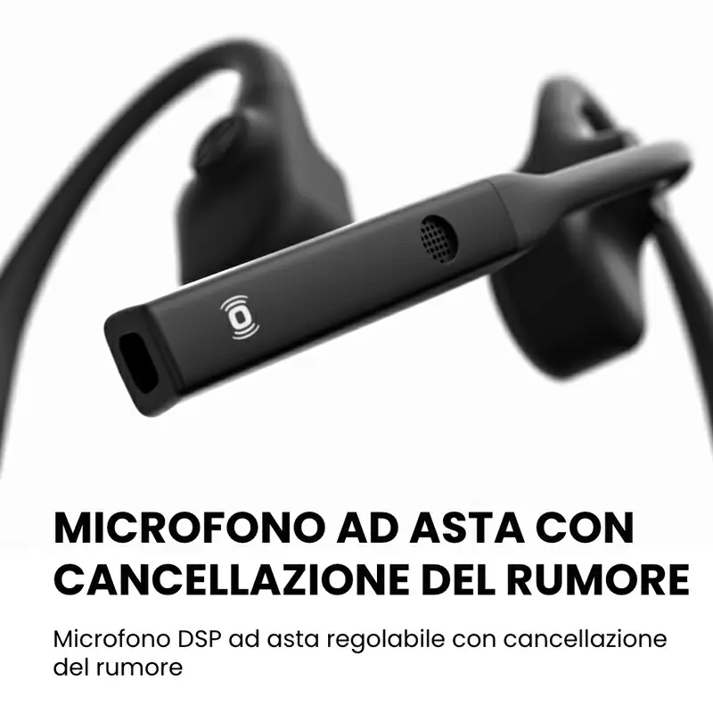 Cuffie A Conduzione Ossea Opencomm Bluetooth Con Microfono Nero #4