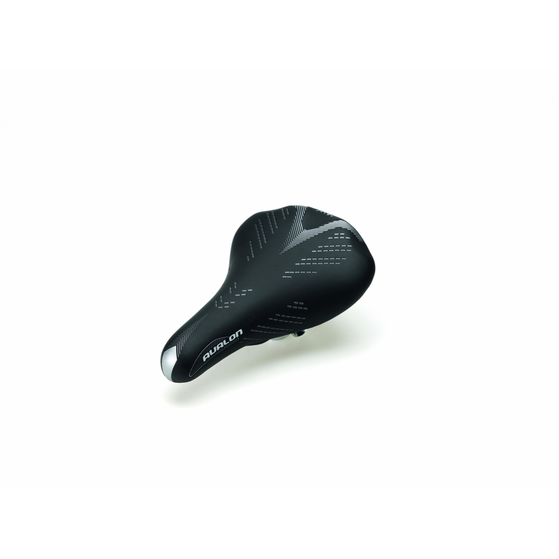 Aualon Damen MTB-Sattel 220 x 168 mm Schwarz