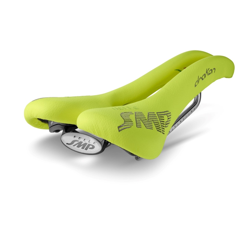 Selle Drakon Carbon 139 x 276 mm Jaune Fluo