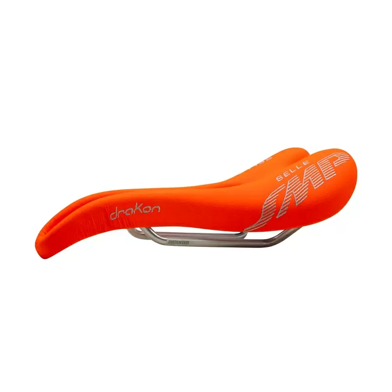 Sillín Drakon 139 x 276 mm Naranja fluo #1