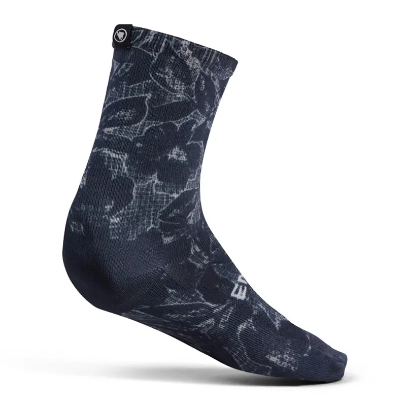 Calze MTB Grid Floral LTD Print Sock Nero L/XL #1