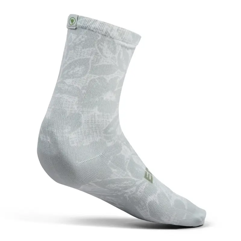Mtb Grid Floral Ltd Print SOCK GRAY SOCKS L/XL socks #1